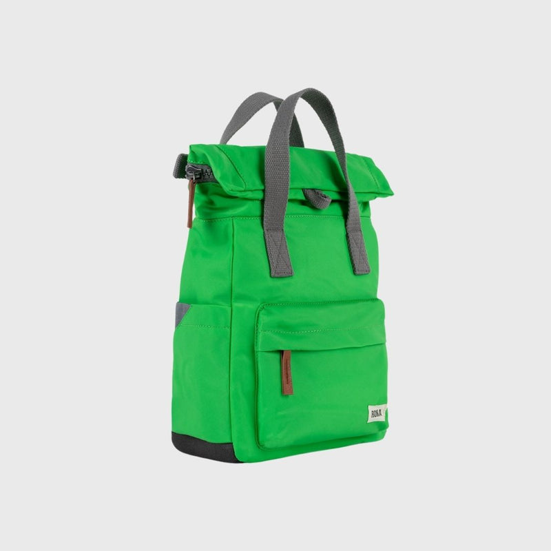 Roka London Canfield B Recycled Nylon Backpack Small Kelly Green