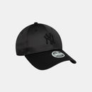 New Era New York Yankees Satin 9FORTY Black Women's