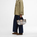Barbour Layla Tartan Mini Tote Bag Rosewood Tartan