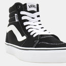 Vans Women's Filmore Hi Suede Canvas Black White