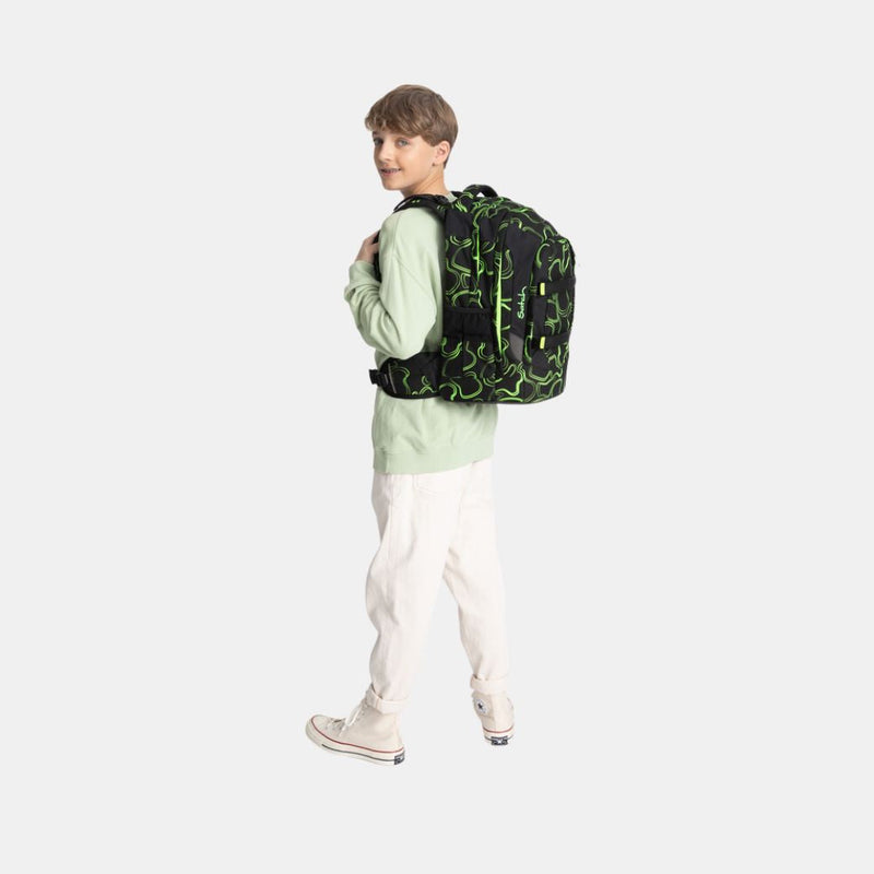 Satch Pack Green Supreme Black